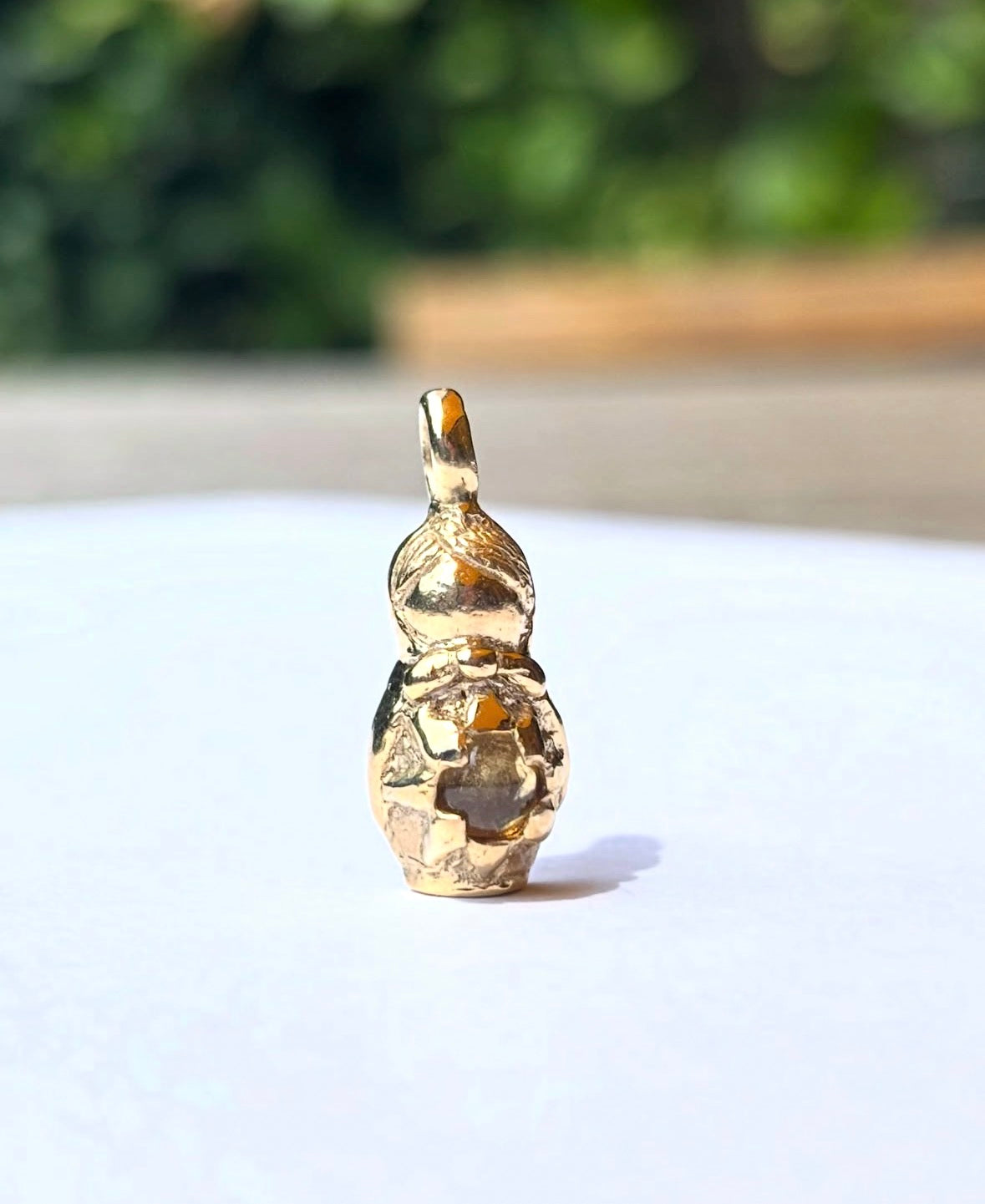 Sunflower Matryoshka Pendant