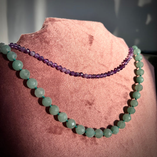 Amethyst Beaded Necklace