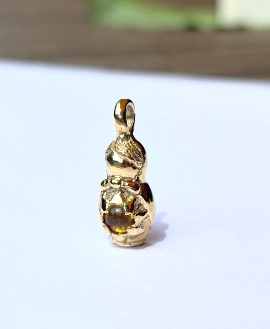 Sunflower Matryoshka Pendant