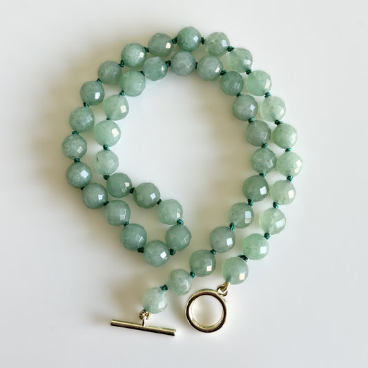 Aventurine Beaded Necklace (Pre-order)