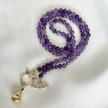 Amethyst Beaded Necklace