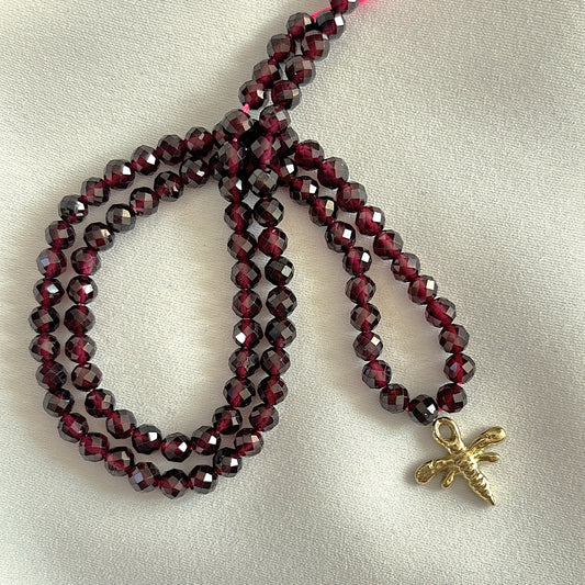 Garnet Beaded Necklace