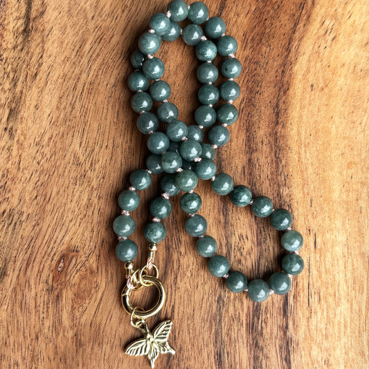 Guatemalan Jade Beaded Necklace