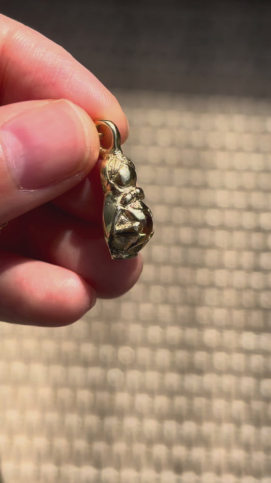 Sunflower Matryoshka Pendant